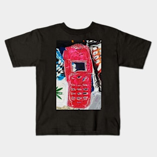 Recycled Mobile Phone cases - RED Kids T-Shirt